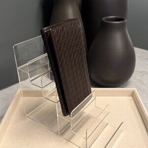 Bottega Veneta Intrecciato Leather Long Wallet with Coin Purse